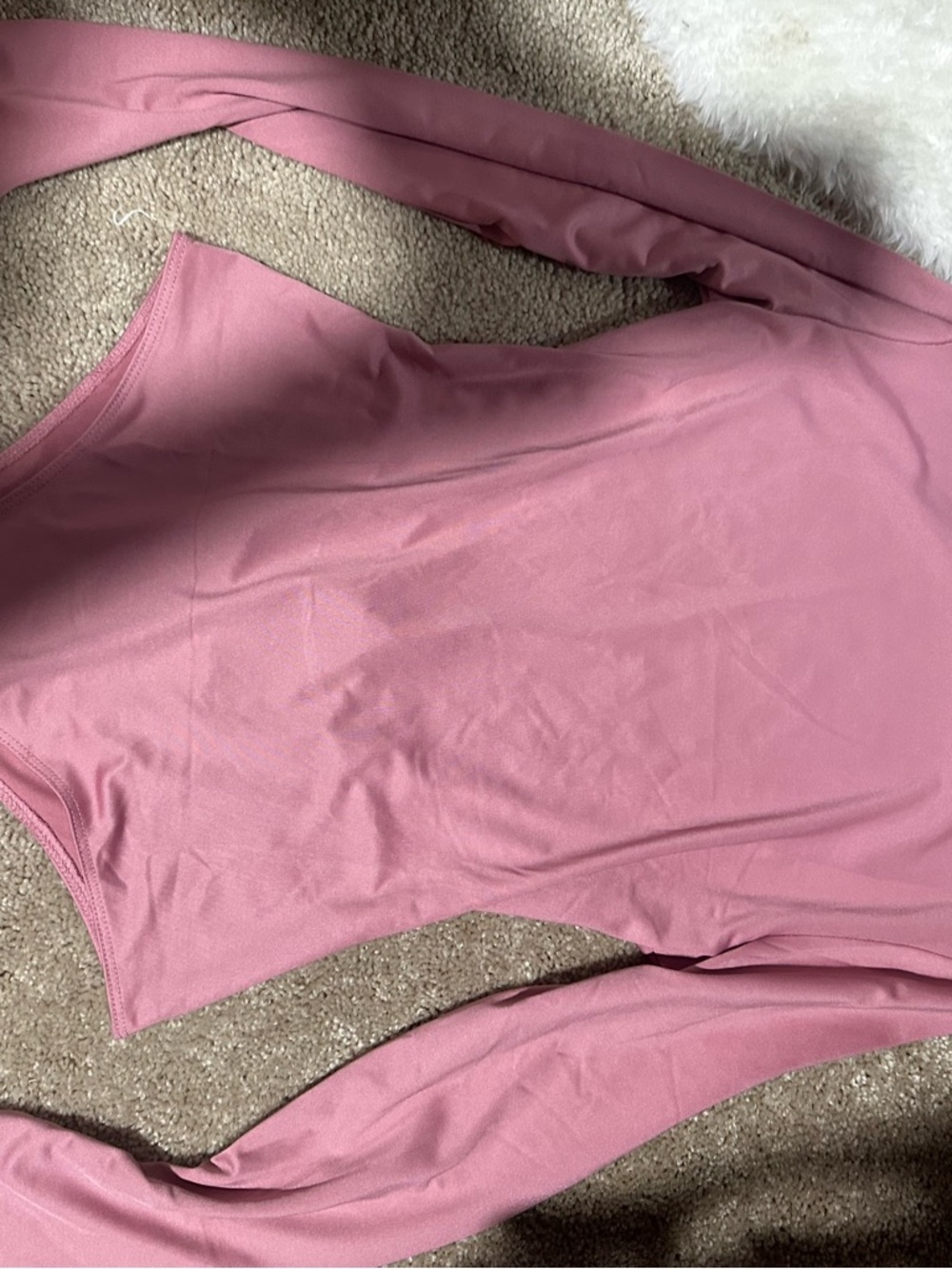 Mauve Pink Long Sleeve Bodysuit